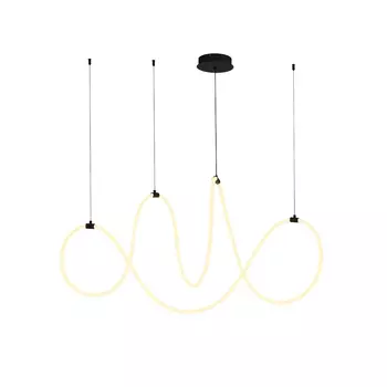 Люстра светодиодная подвесная Arte Lamp Klimt 55 Вт 3000К 26 кв.м (A2850SP-80BK)