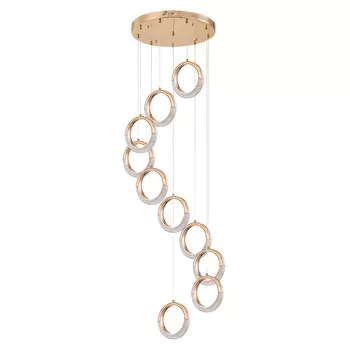 Люстра светодиодная подвесная Arte Lamp Montana 40 Вт 4000К 7 кв.м (A7777SP-10GO)