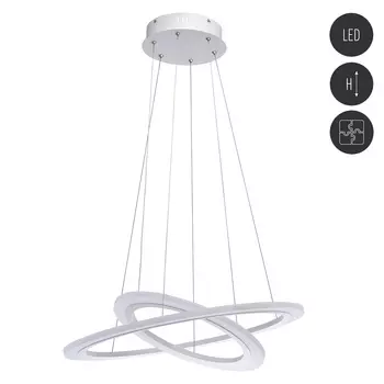 Люстра светодиодная подвесная RegenBogen Платлинг 60 Вт 3000К 25,1 кв.м (661014802)