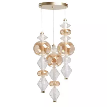 Люстра светодиодная подвесная RegenBogen Виттинген 19 Вт 3000-6000К 7 кв.м (493011103)