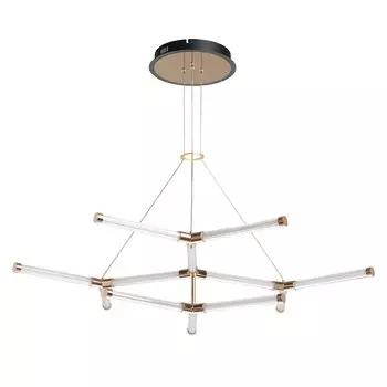 Люстра светодиодная потолочная RegenBogen Платлинг 56,8 Вт 4000К 33,5 кв.м (661018601)