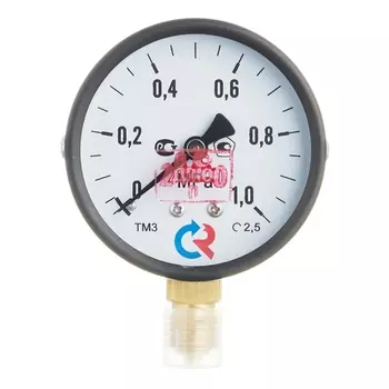 Манометр Росма радиальный 1/4 НР(ш) 10 бар d63 мм (8920)