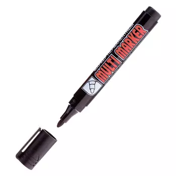 Маркер перманентный Crown Multi Marker черный грифель 3 мм