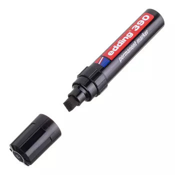 Маркер перманентный Edding 390 черный грифель 4-12 мм