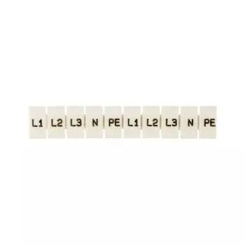 Маркеры для клемм JXB EKF PROxima с символами L1 L2 L3 N PE (100 шт.) (dek-35-L-1-3)