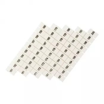 Маркеры для клемм JXB-ST 1,5 EKF PROxima с нумерацией 150-200 (100 шт.) (zb-st-1.5-150-200)