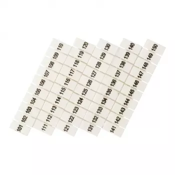 Маркеры для клемм JXB-ST 2,5 EKF PROxima с нумерацией 100-150 (100 шт.) (zb-st-2.5-100-150)