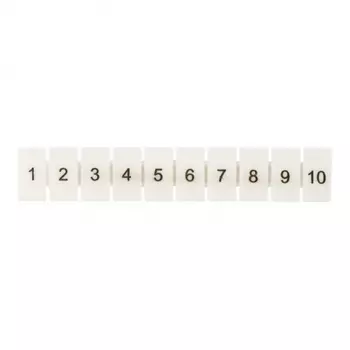Маркеры для клемм JXB-ST 2,5 EKF PROxima с нумерацией 1-10 (100 шт.) (zb-st-2.5-1-10)