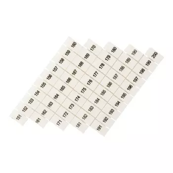 Маркеры для клемм JXB-ST 4 EKF PROxima с нумерацией 150-200 (100 шт.) (zb-st-4-150-200)