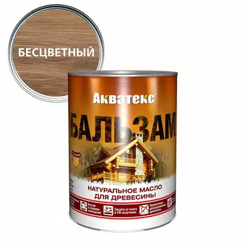 Масло Акватекс Бальзам для дерева бесцветный 0,75 л