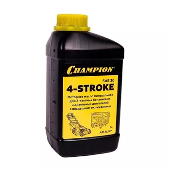Масло для 4-тактных двигателей Champion SAE 30 минеральное 1 л (952852)