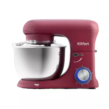 Миксер планетарный Kitfort КТ-3007-1 1500 Вт 4,2 л красный