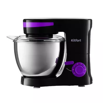 Миксер планетарный Kitfort КТ-3044-1 1000 Вт 4 л черно-фиолетовый