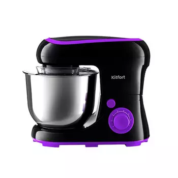 Миксер планетарный Kitfort КТ-3046-1 1300 Вт 5 л черно-фиолетовый