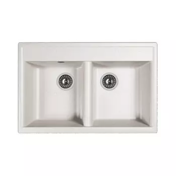 Мойка для кухни Dr.Gans Астра 780 78х51х20 см врезная искусственный камень белая
