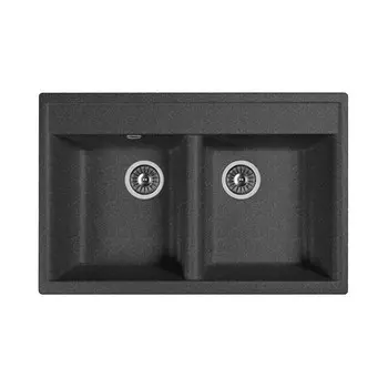 Мойка для кухни Dr.Gans Астра 780 78х51х20 см врезная искусственный камень черная
