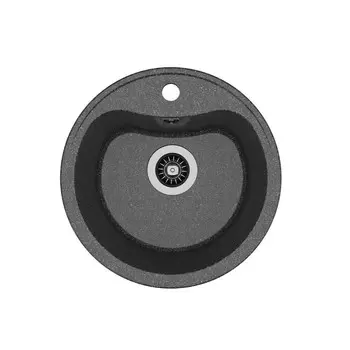 Мойка для кухни Dr.Gans Дора d43,5х20 см врезная искусственный камень черная