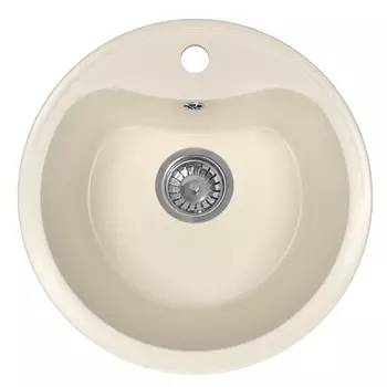 Мойка для кухни Dr.Gans Дора d44х22 см врезная с сифоном искусственный камень латте