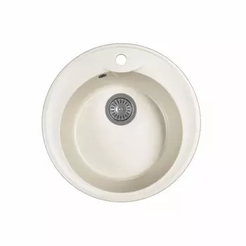 Мойка для кухни Dr.Gans Ротанг 500 d50х18 см врезная искусственный камень белая