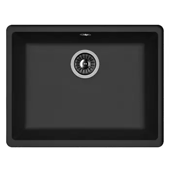 Мойка для кухни Florentina Вега 54х42х22 см встраиваемая с сифоном кварц антрацит