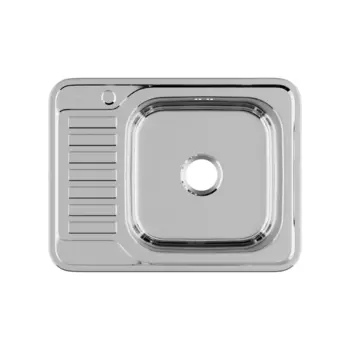 Мойка для кухни Iddis Basic 65х50х16,5 см врезная правая с крылом сталь (BAS65PRi77)