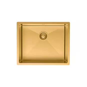 Мойка для кухни Iddis Edifice 54х44х20 см врезная с сифоном сталь золото (EDI54B0i77)