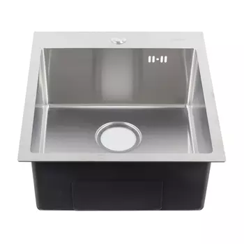 Мойка для кухни Melana ProfLine 44х48,5х20 см врезная с сифоном сталь (R44485H)