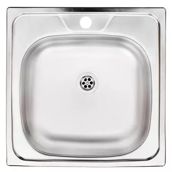 Мойка для кухни Ukinox Классика 48х48х14,5 см врезная сталь (CLM480.480---4K OC)
