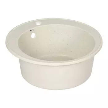 Мойка для кухни Ulgran Practik d48х20 см врезная искусственный камень белый камень