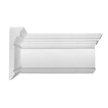 Молдинг из экополимера ударопрочный 110х29х2000 мм под покраску Stenopol C7225 белый