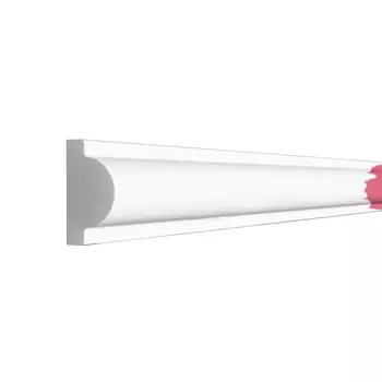 Молдинг из экополимера ударопрочный 15х8х2000 мм под покраску Solid 2 UHD белый