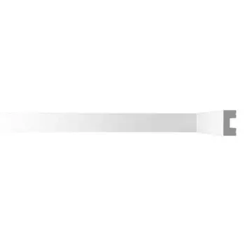 Молдинг из экополимера ударопрочный 20х10х2000 мм под покраску Bello Deco XPS M 19 белый