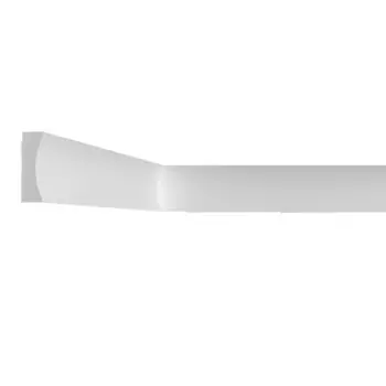 Молдинг из экополимера ударопрочный 25х8х2000 мм под покраску Stenopol C746 белый