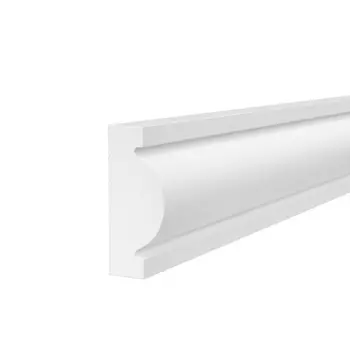 Молдинг из экополимера ударопрочный 30х12х2000 мм Cosca Decor Standart белый