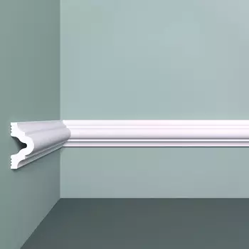 Молдинг из экополимера ударопрочный 40х20х2000 мм под покраску Bello Deco XPS M 12 белый