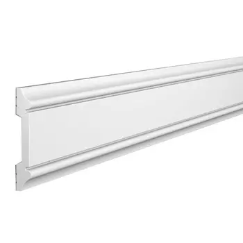 Молдинг из экополимера ударопрочный 48х8х2000 мм Cosca MX006 белый