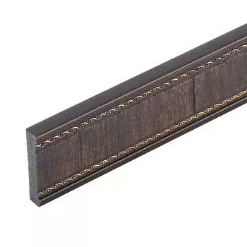 Молдинг из экополимера ударопрочный 51х11х2400 мм Decomaster коричневый окрашенный