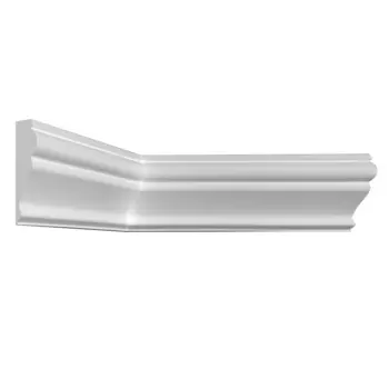 Молдинг из экополимера ударопрочный 60х22х2000 мм под покраску Stenopol C7161 белый