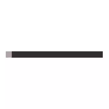 Молдинг из экополимера ударопрочный 7х7х2000 мм Stenopol Standart черный окрашенный