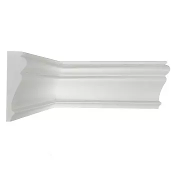 Молдинг из экополимера ударопрочный 85х25х2000 мм под покраску Stenopol C7152 белый