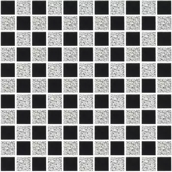 Мозаика Дом стекольных технологий серебро 02 зеркальная 300х300х4 мм квадрат