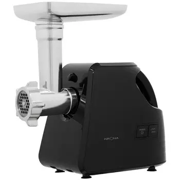 Мясорубка электрическая Krona Wolf Black 1000W черная/нержавеющая сталь