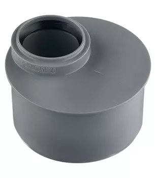 Переходник Ostendorf HTRК d110х50 мм пластиковый эксцентрический короткий для внутренней канализации (115725)