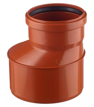 Переходник Ostendorf KGR d160х110 мм пластиковый эксцентрический для наружной канализации (222709)