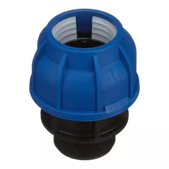 Муфта ПНД Tebo компрессионная переходная 40х1 1/4 НР(ш)