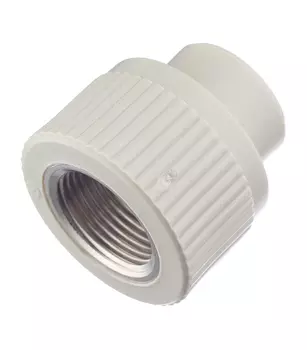 Муфта полипропиленовая FV-Plast 20 мм х 3/4 ВР(г) серая (217021)