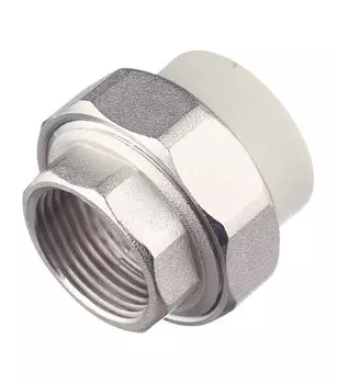 Муфта полипропиленовая FV-Plast разъемная (американка) 32 мм х 1 ВР(г) серая (236032)