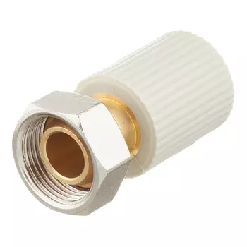 Муфта полипропиленовая FV-Plast с накидной гайкой 20 мм х 3/4 ЕК под евроконус (AA257020034)