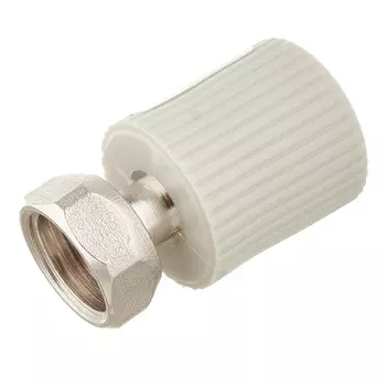 Муфта полипропиленовая FV-Plast с накидной гайкой 20 мм х 1/2 ВР(г) (223020)