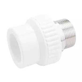 Муфта полипропиленовая Lammin комбинированная 40 мм х 1 1/4 НР(ш) под ключ (Lm31042040032)